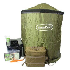InstaPrivy Portable Toilet Kit in a Backpack